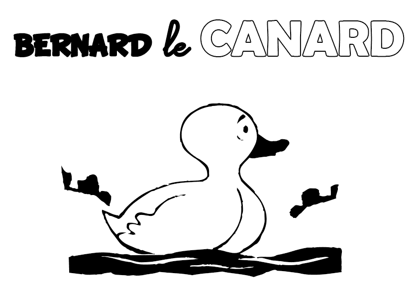 Coloriage : Bernard le Canard
